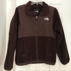 North Face brown fleece jacket
